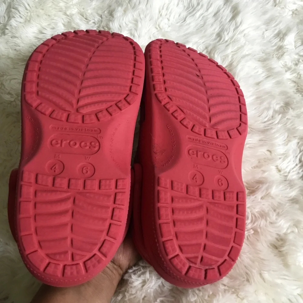 CROCS Red Kids' Clogs with Cute Charm Accents